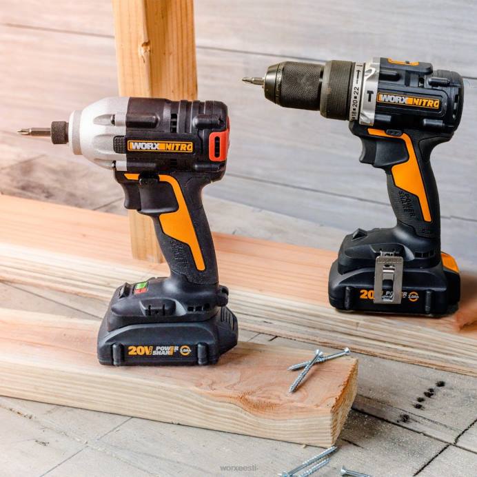 nitro 20v löökkeeraja ja haamertrelli kombineeritud komplekt VLRD122 elektrilised tööriistad WORX