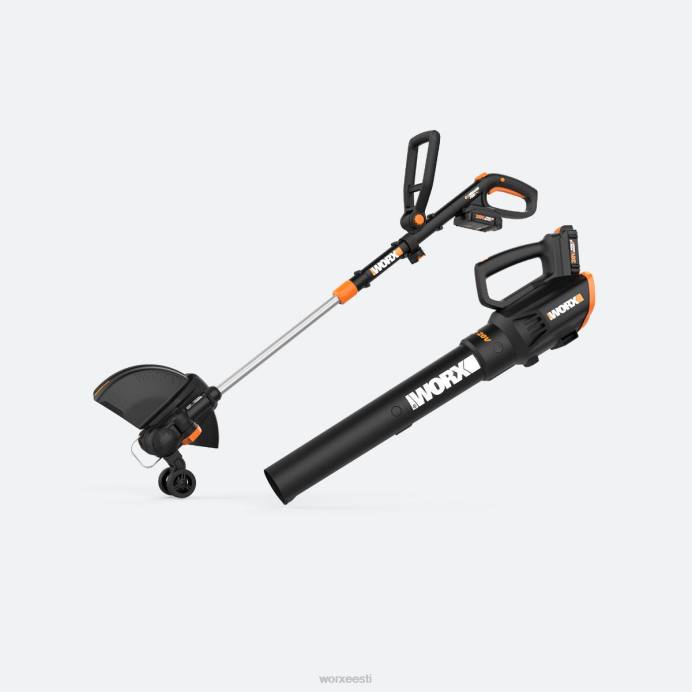 20 V toitejaotus gt pöördnööriga trimmer/servalõikur/mininiiduk ja turbiinipuhuri kombineeritud komplekt (lõpetatud) VLRD12 aiatööriistad WORX
