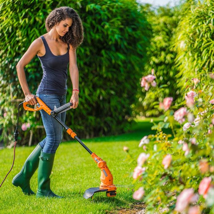 5,5-amprine elektriline 15-tolline nööriga trimmer ja servalõikur VLRD8 aiatööriistad WORX