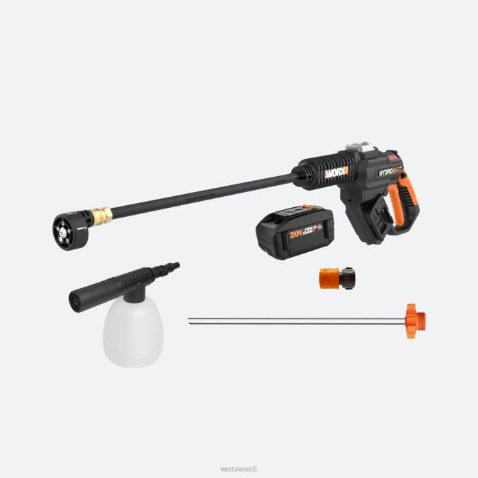 20 V toiteallikaga kaasaskantav hüdroshot puhasti puhastustarvikute ja 4,0 ah akuga VLRD23 aiatööriistad WORX